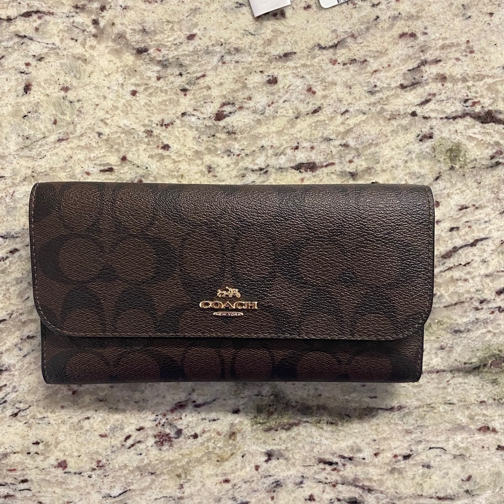 Coach signature bifold wallet